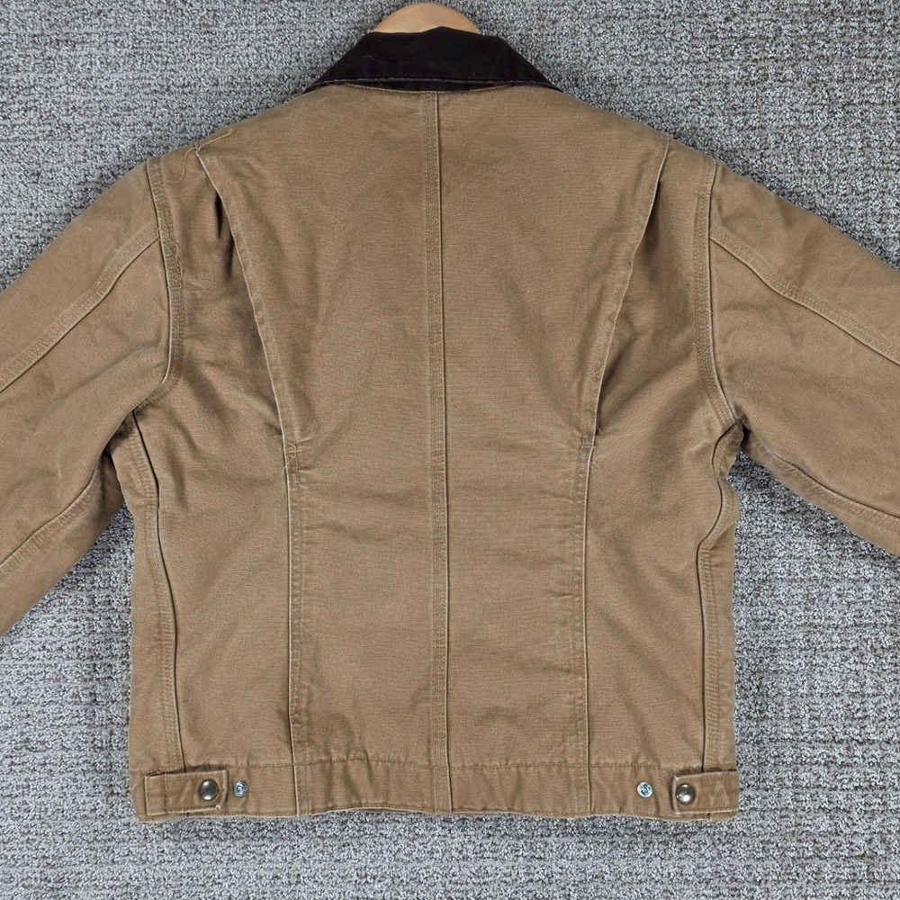 Carhartt WJ097‎ CML Detroit Jacket Camel Tan Blanket Lined Canvas Womens Medium - Picture 6 of 9